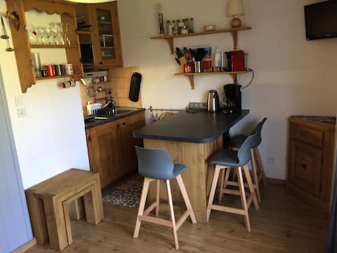 Successful Airbnb property: Studio 2/3 people, skis on your feet in Saint Gervais Les Bains