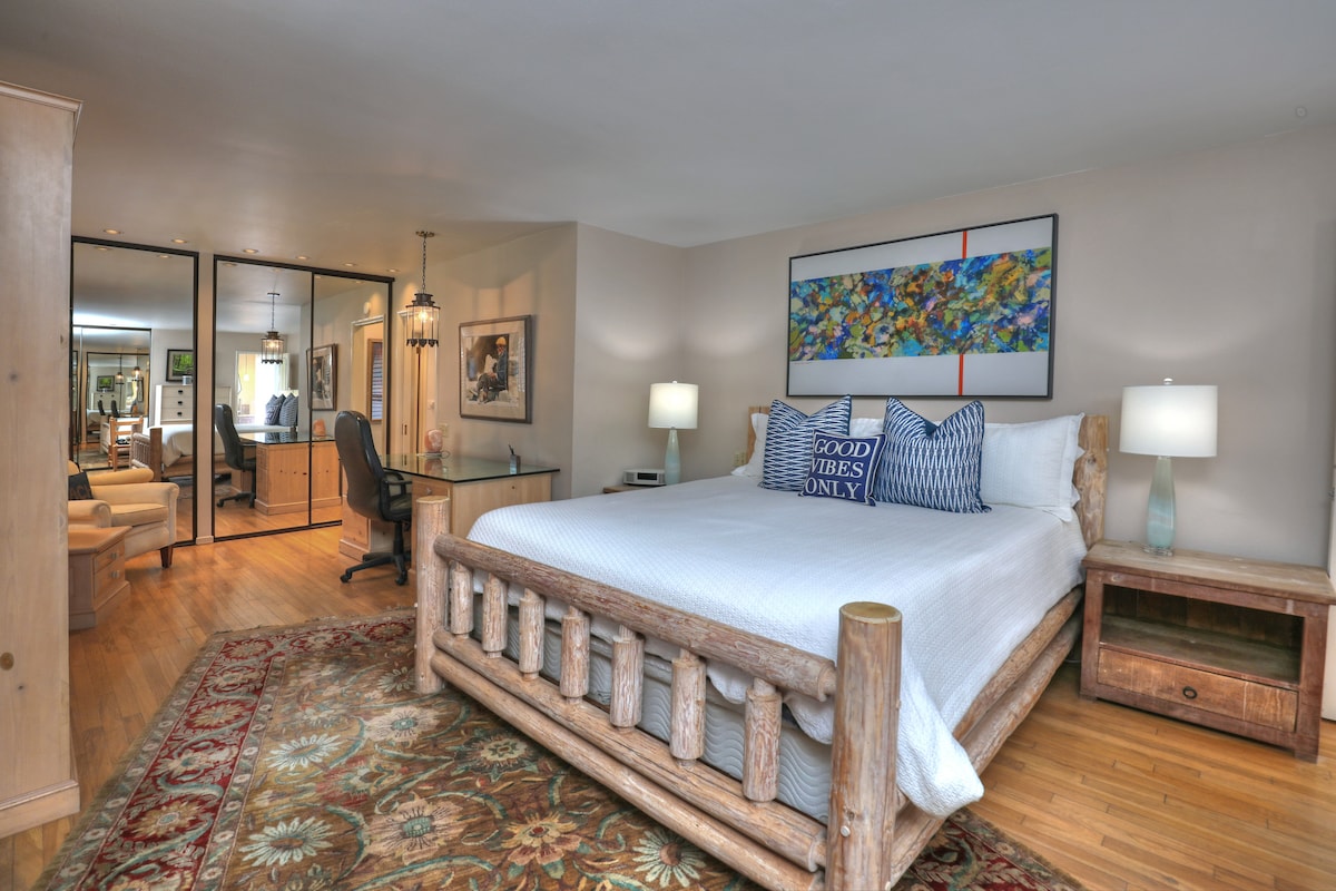 Chumba cha kulala cha msingi kilicho na kitanda aina ya king