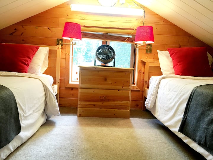 Low ceiling loft -  the kids will enjoy!  The Beach House Texada