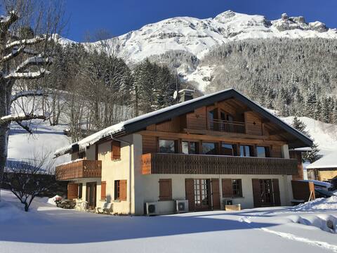 Luxurious 6 bedroom chalet. 800m to ski lifts