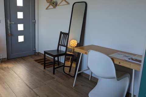 Erfolgreiche Airbnb-Immobilie: Modern guest apartment in our new townhouse in Greifswald