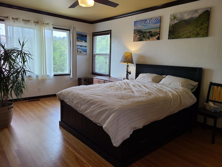 House in Oakland hills, hot tub, big yard, no pets