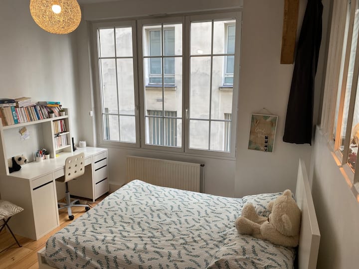 Room 2 - One bed (possibility to add another bed)
Yard view