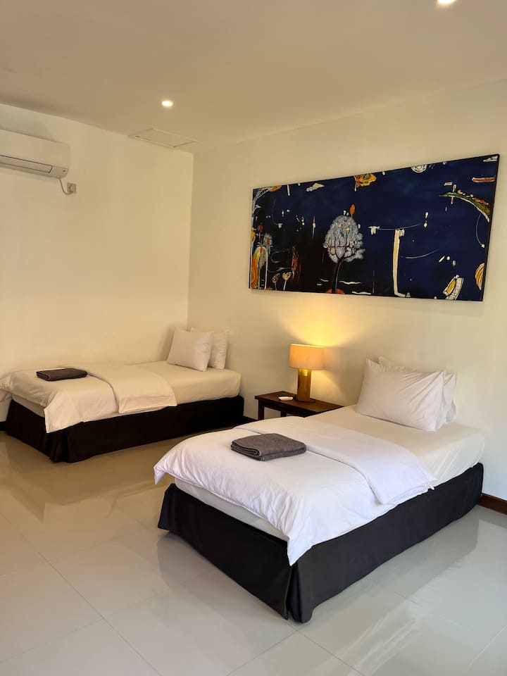 Miegamasis su dvigule lova (Twin Bedroom)