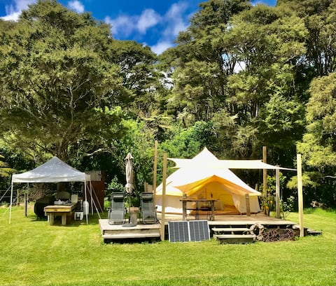 Popular Airbnb listing: Coro Camping, Coromandel in Mercury Bay
