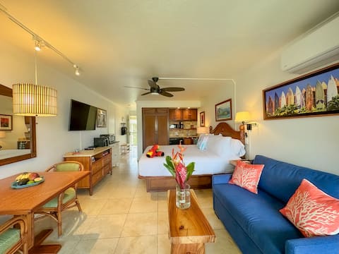 Popular Airbnb listing: Top Floor Beautiful Ocean View Studio in Wailua