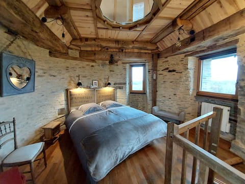 Unusual cottage in an old windmill.