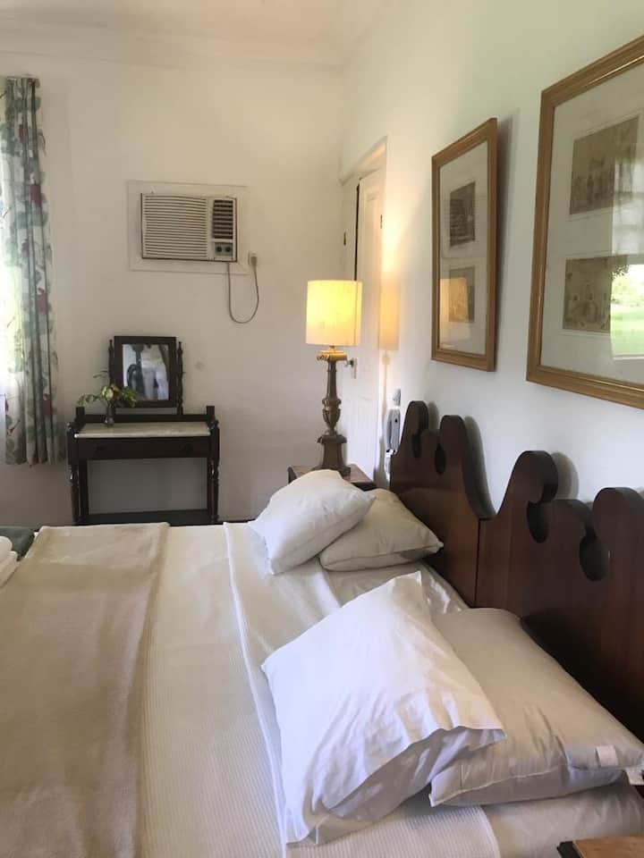 Suite 1 - Dormitorio doble con cama individual en la casa principal. Contempla la cama doble.