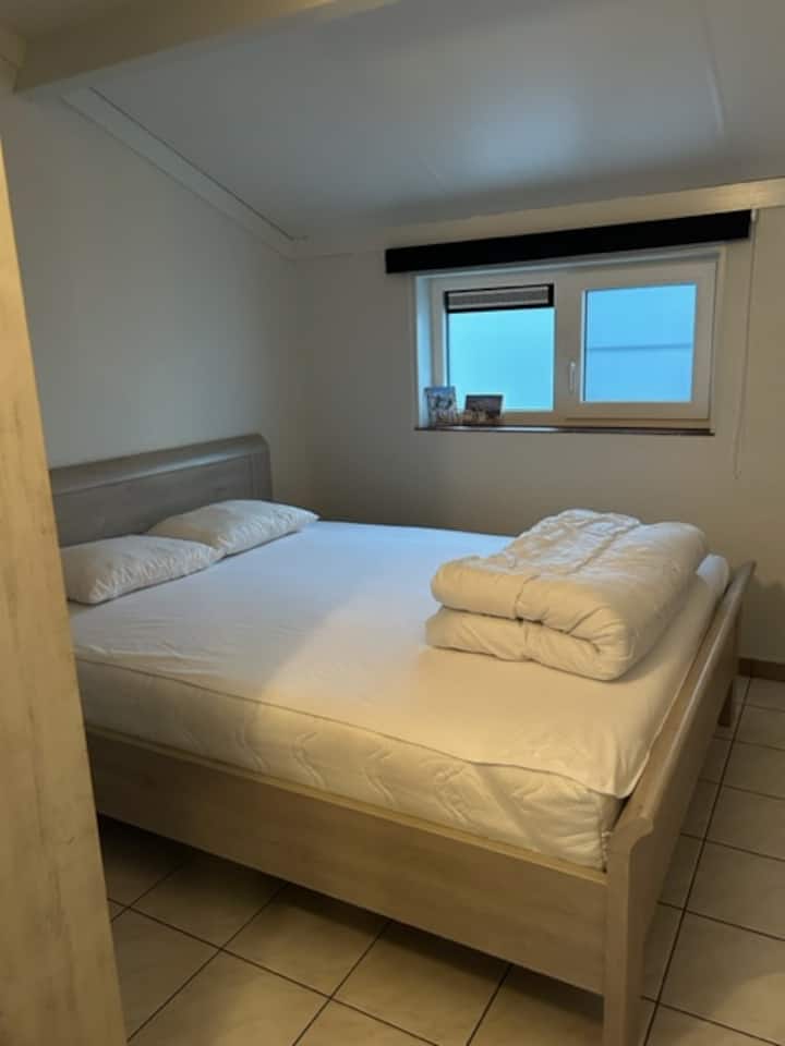 master bedroom with double bed