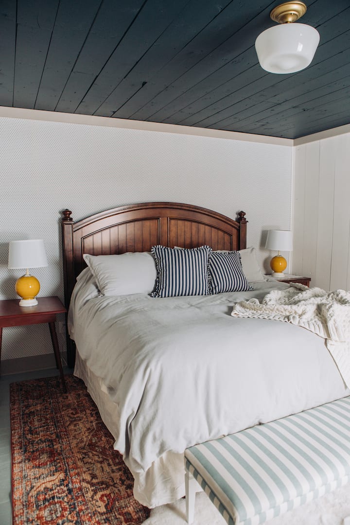 Main king bedroom; downstairs