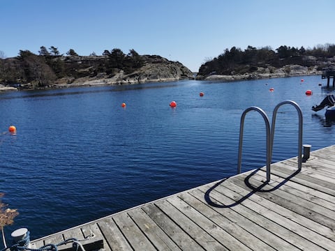 Amazing view. Private jetty and bathing platform.