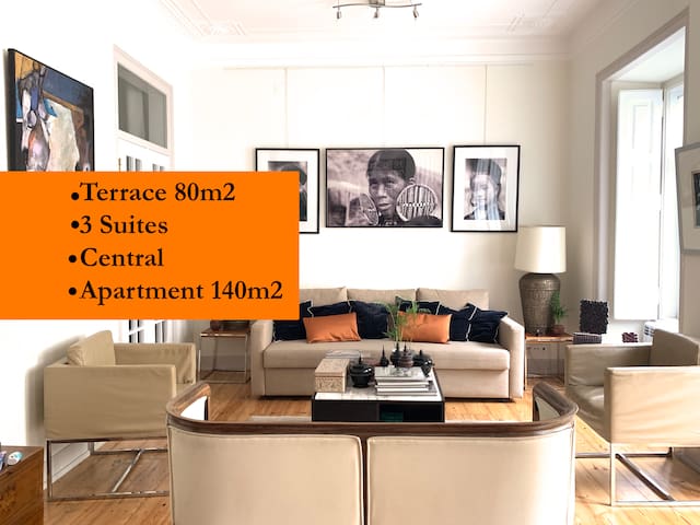 Nice Apartment, Three Suites and Terrace, Lisbon Center