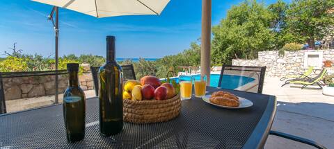 Mljet, isolated stone house in a pure nature