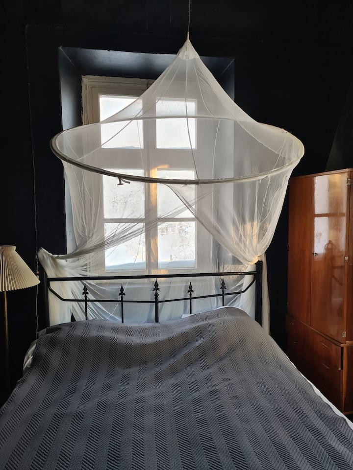Black bedroom