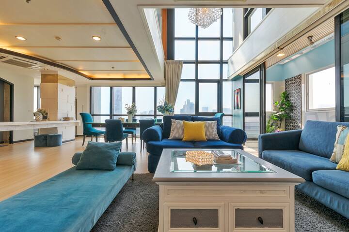 ⭐ Executive Penthouse & patio (Lumpini)+Netflix ⭐