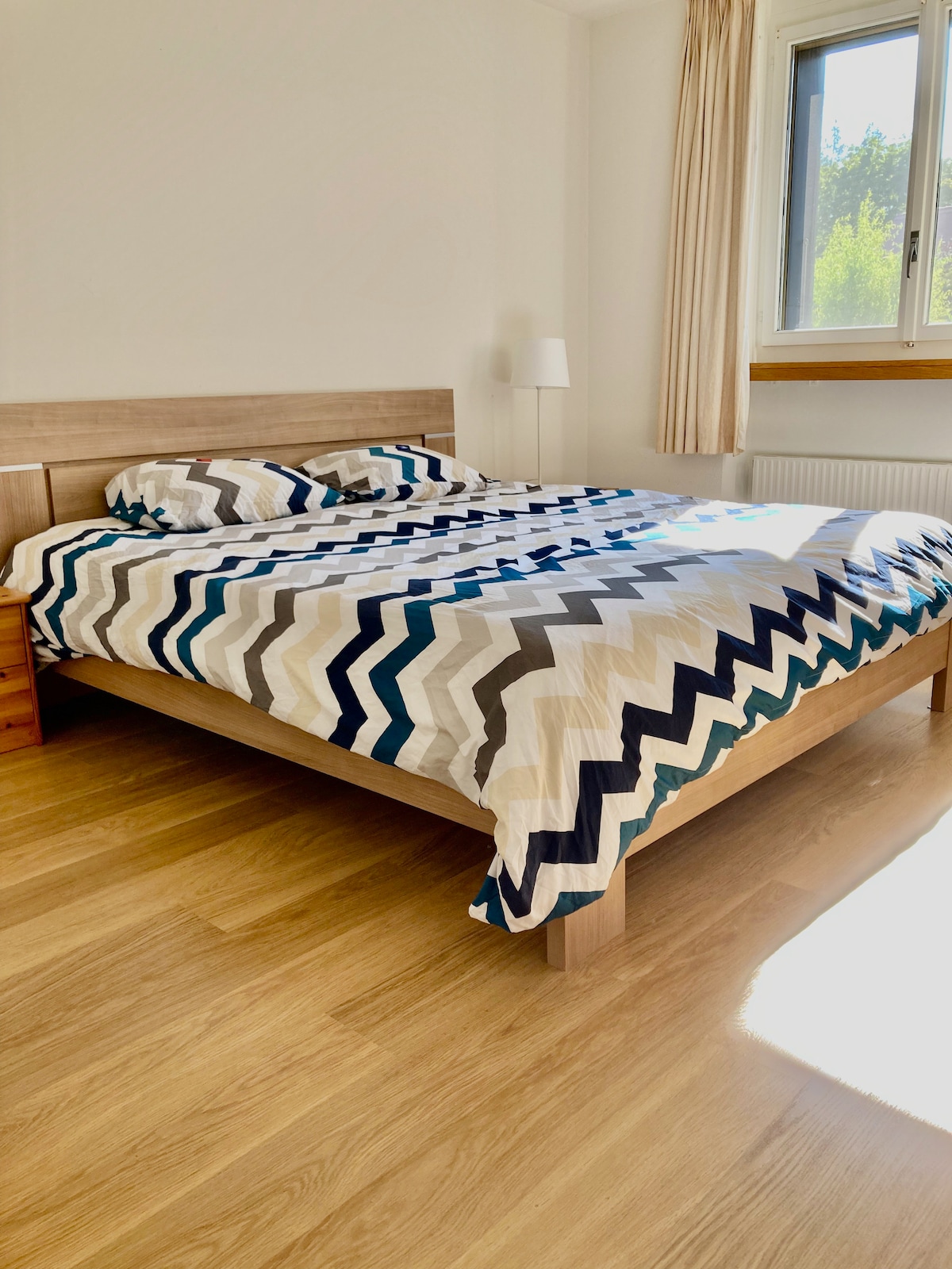 غرفة النوم الرئيسية - إنها كبيرة!