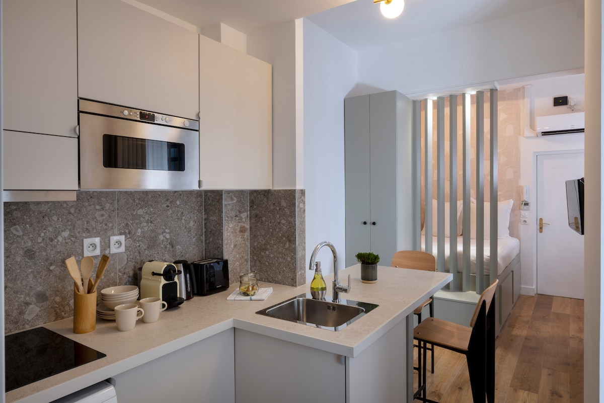 Yuna - Studio RDC cour intérieure 20 m²