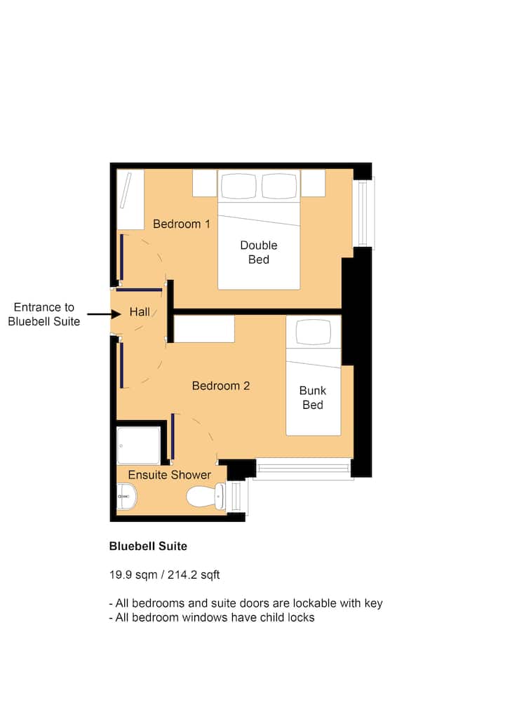 مخطط طابق جناح بلوبيل