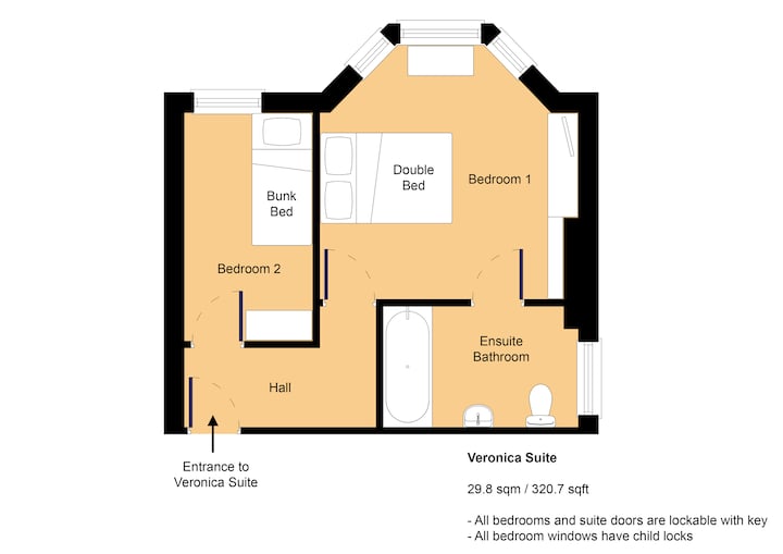 مخطط طابق جناح فيرونيكا