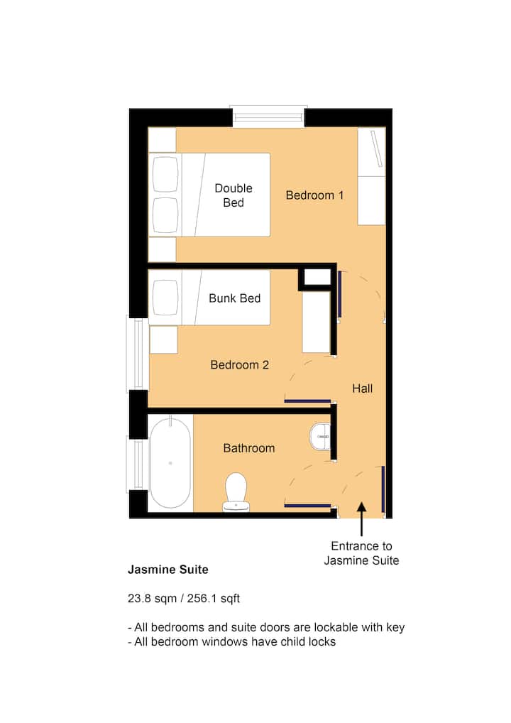 مخطط طابق جناح جاسمين