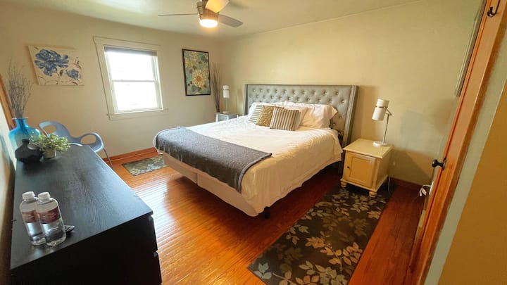 Master Bedroom with King Size bed. 