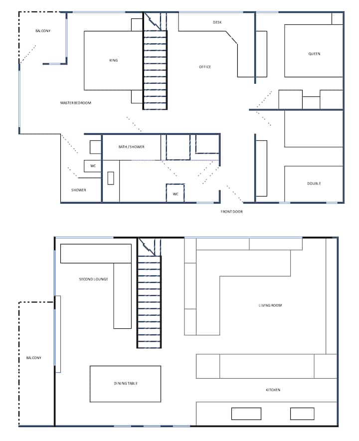 HUGE PENTHOUSE - ISOLATE IN COMFORT & WORK AT HOME