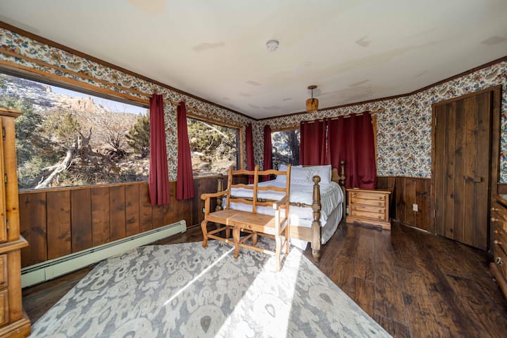 First floor Bedroom.  Fantastic view of Colorado National Monument, and often times deer and other critters!