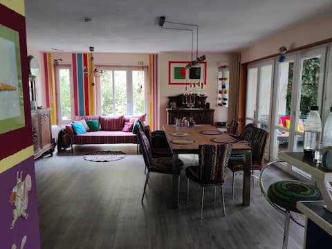 Room with bathroom and dining area use - near fair