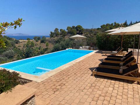 BigBlueVilla Porto Heli  with Amazing View