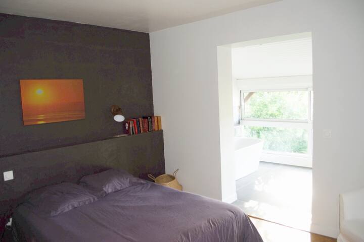 חדר שינה 1, נוף לחדר הרחצה