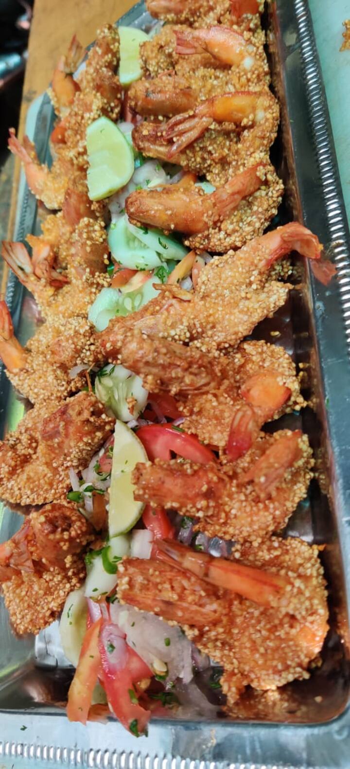 Prawn rawa fry ! with Salad on the side
