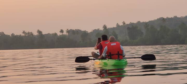 Kayaking into the Sunset !