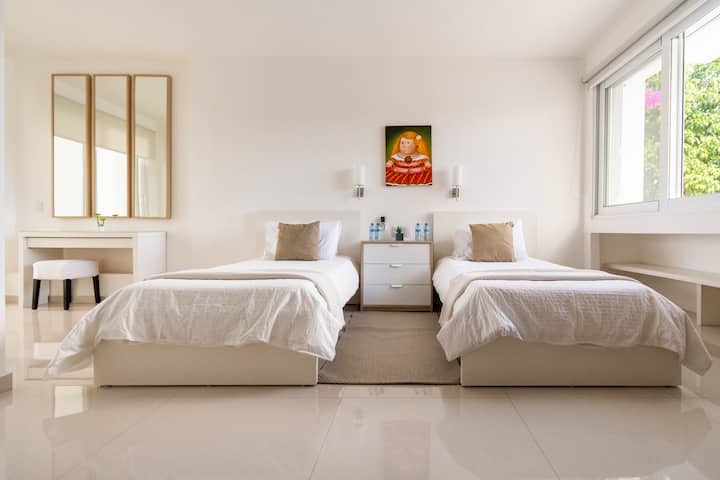 Bedroom # 3 ( First Floor)
Two single beds