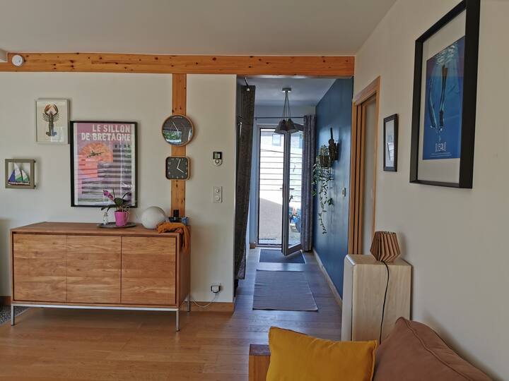 Maison Bois Plain Pied Proche Plage Et Forêt. - Santec