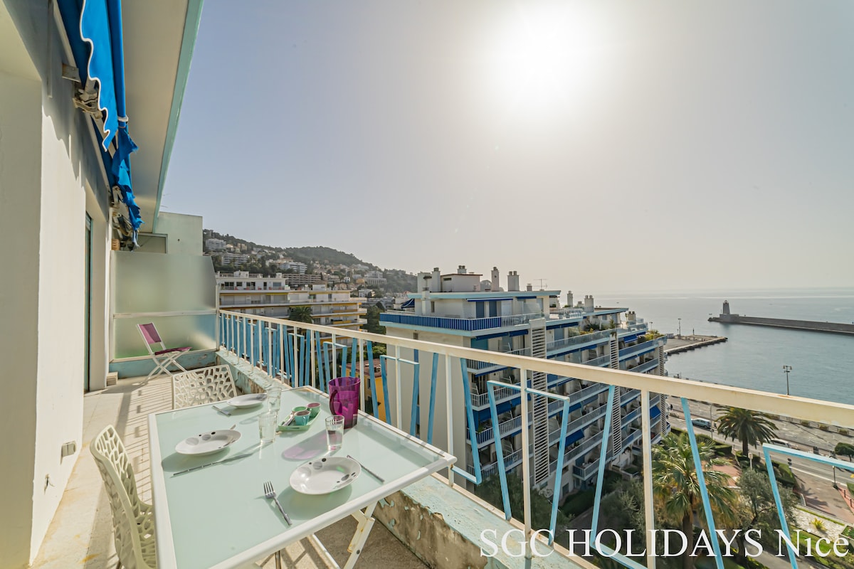 Successful Airbnb property: Nice Port sea view - 3 bedrooms, SGC HOLIDAYS parking in Mont Boron