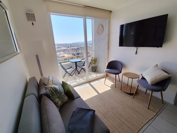 Departamento Full Equipado-a Pasos De Viña Del Mar - Limache