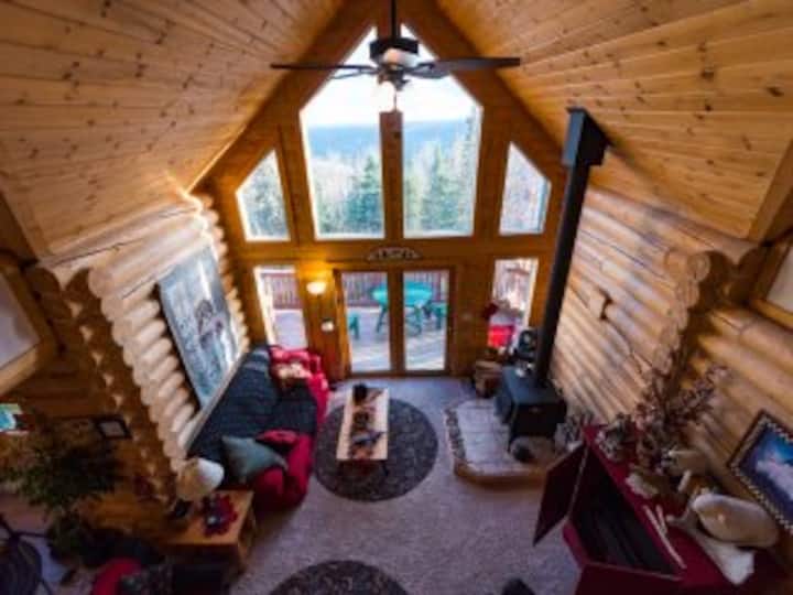 Log Chalet Home ~ An Alpine Getaway With Views