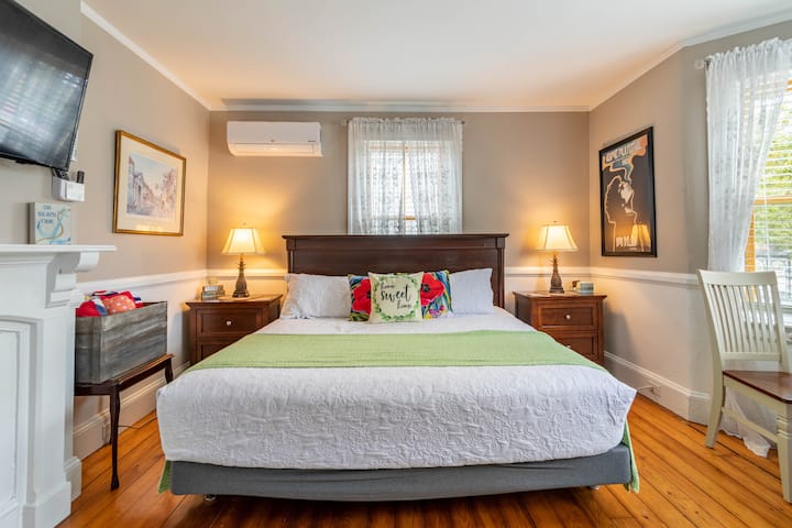 Master bedroom with king bed