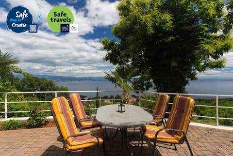 Top Airbnb: Amazing and Relaxing View at Kvarner Bay in Dobreć