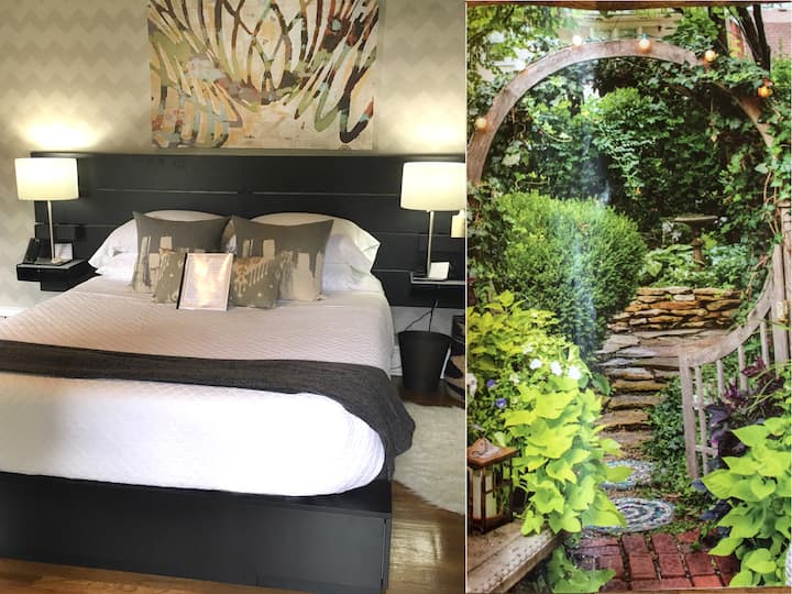 Private Suite in Garden Retreat near Plaza
