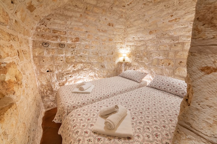 Удобна спална соба со ѕидови во стилот на труло