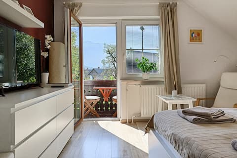 Cozy double room & bikes & sauna @ Lake Bohinj