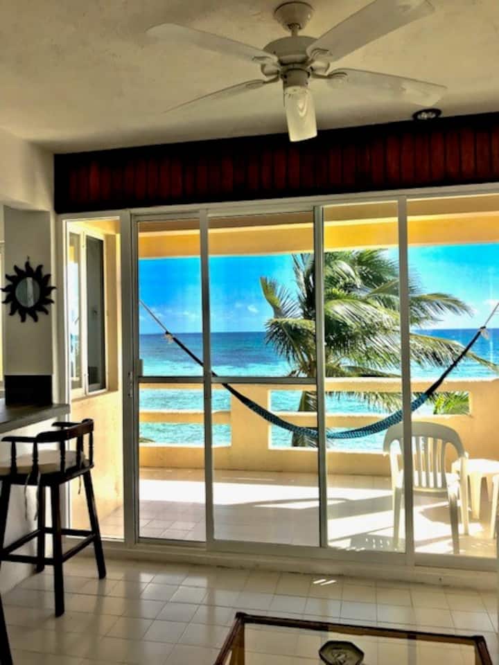 Ocean Front Condo on Akumal Beach Condominiums for Rent in Akumal