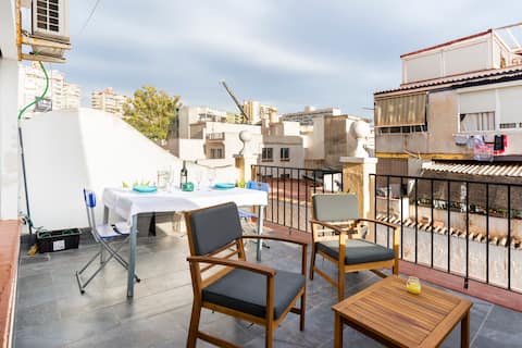 Successful Airbnb property: Penthouse San Miguel st Torremolinos centr Terrace in Torremolinos