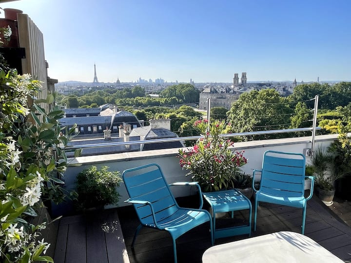 Amazing view, terrace, Luxury flat