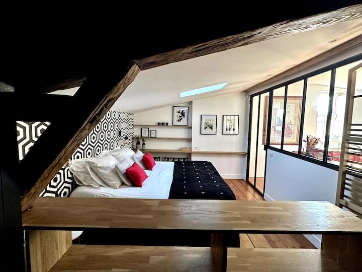 apartmán marlot - spálňa z kúpeľne