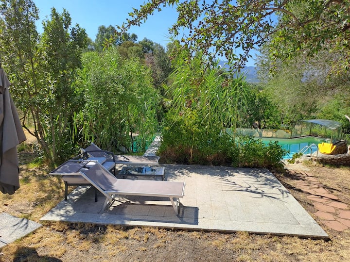 House with pool and sauna