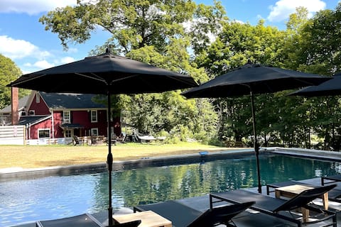 Berkshire Lake House, gunite pool, Chef's Kitchen