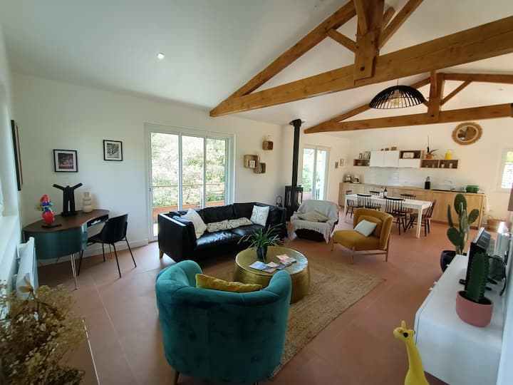 Maison 6/8 Pers Av Piscine. Accès Plage Sud 5 Min. - Lacanau Océan