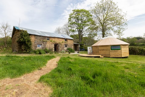 Popular Airbnb listing: Idyllic, secluded yurt in the Cornish countryside in Perranzabuloe